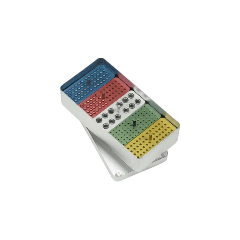 Endodontic Boxes Aluminum Complete with Lid