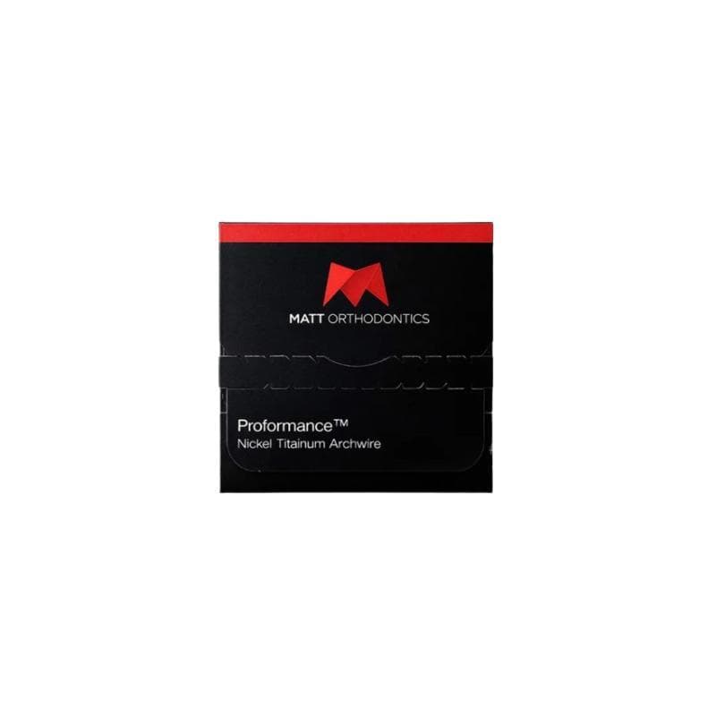 5 x Matt Ortho NiTi Coated ProFormnace Archwires Round Upper 0.018 + 1 Free